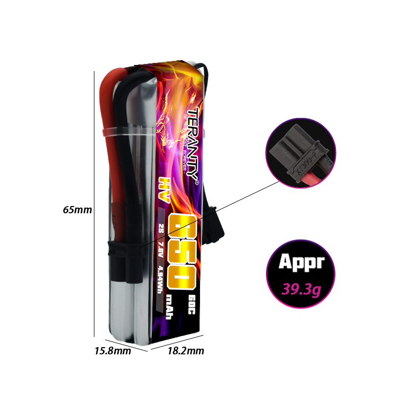 2/4/6/10개입 TERANTY 650mAh 2S 7 - Drone Racing Battery 리뷰 및 가격